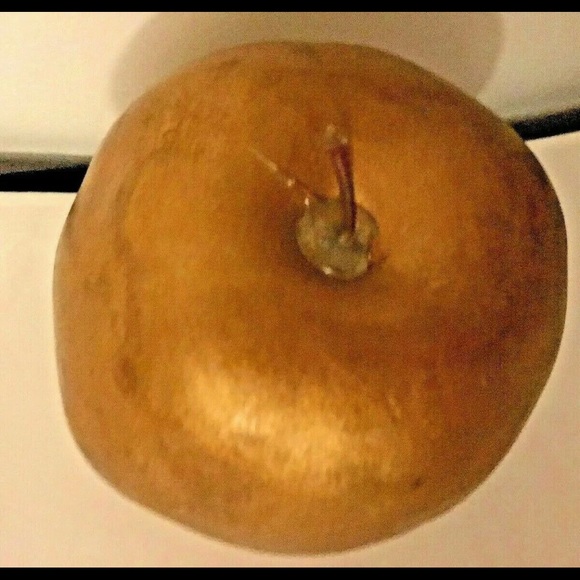 New Italian Glass Apple Fruit Gold or Silver - Picture 5 of 8